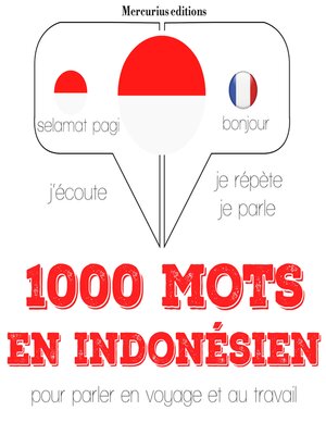 cover image of 1000 mots essentiels en indonésien